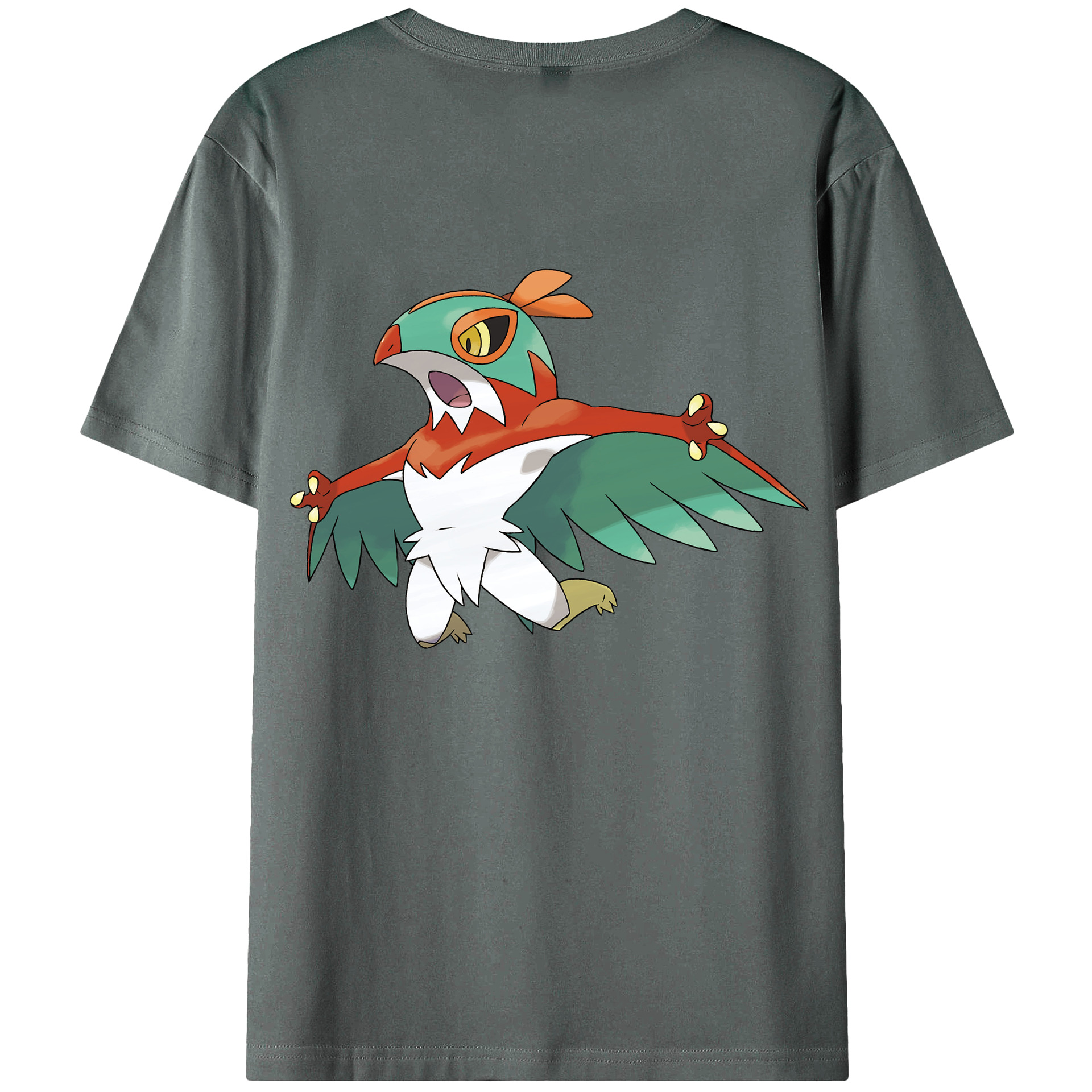 （画像用） ポケットモンスター Pokémon 綿100％ メンズ半袖Tシャツ（バックプリント） 通気性